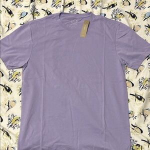 J. Crew Light Purple Men's Short Sleeve Tee